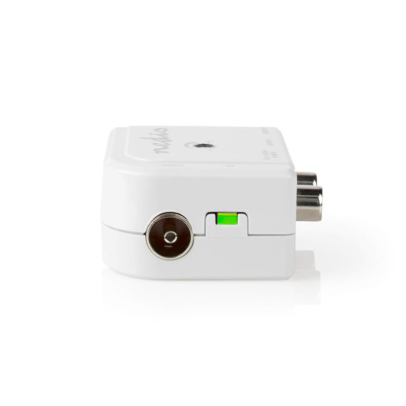 Nedis SAMP40020WT Catv-versterker Max. 15 Db Versterking 50 - 790 Mhz 2 Uitgangen Iec
