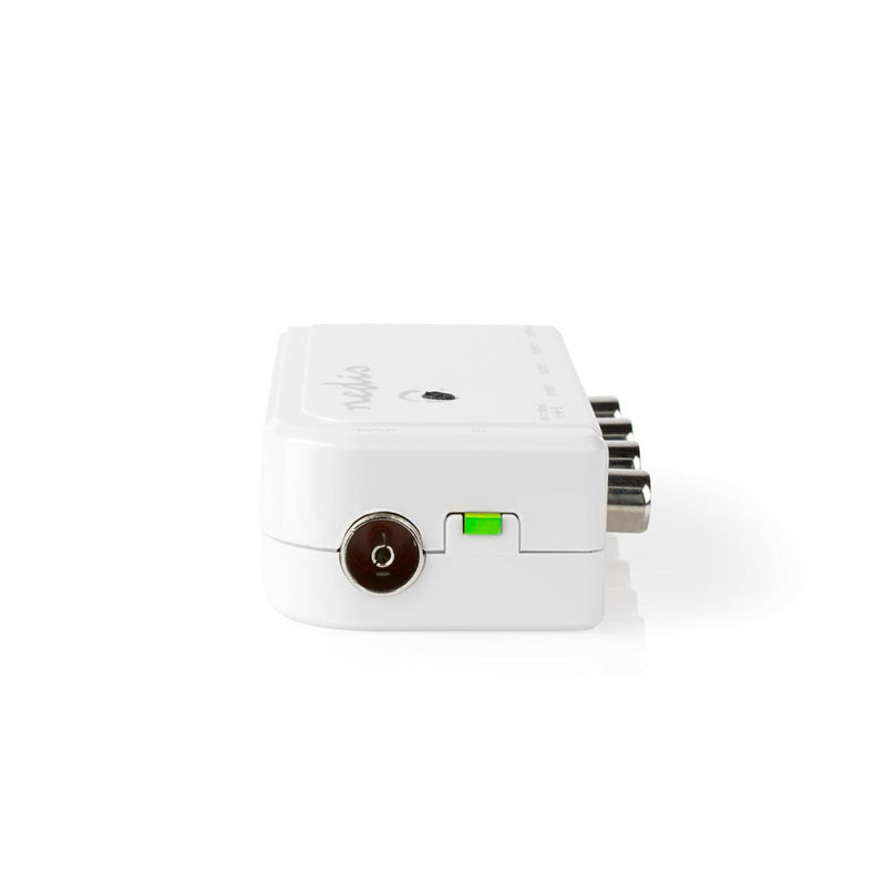 Nedis SAMP40040WT Catv-versterker Max. 10 Db Versterking 50 - 790 Mhz 4 Uitgangen Iec