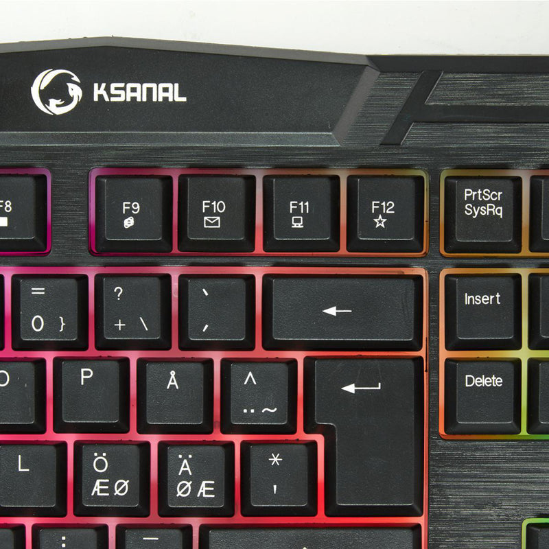 Nedis GKBD100BKND Gaming-toetsenbord Usb 2.0 Nordic Indeling Zwart