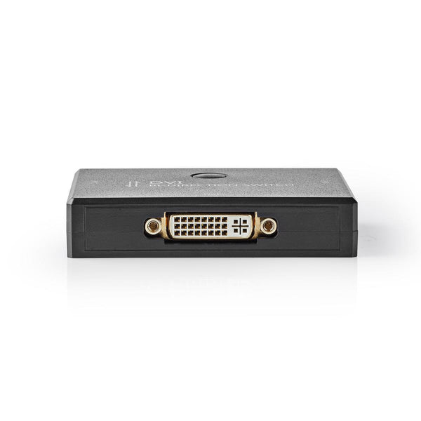 Nedis CSWI3202BK 2-poorts Dvi Bidirectionele Schakelaar Zwart