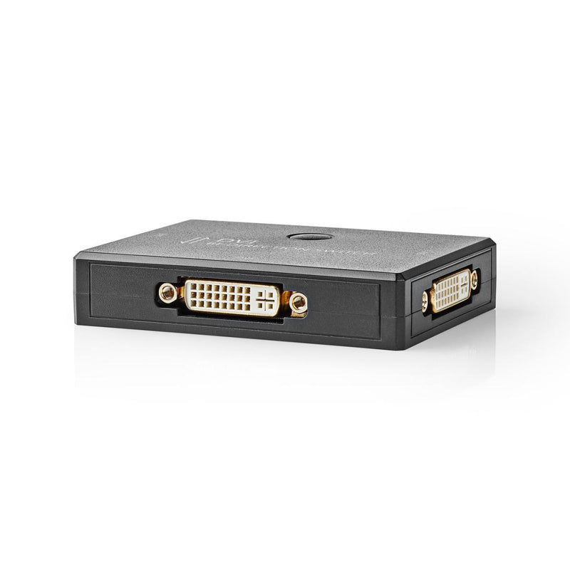Nedis CSWI3202BK 2-poorts Dvi Bidirectionele Schakelaar Zwart