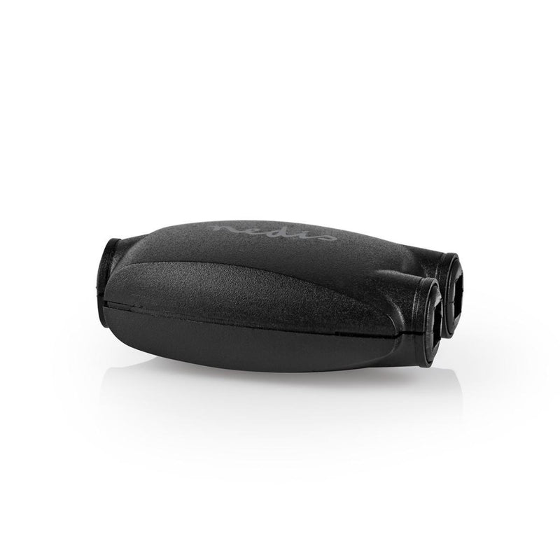 Nedis CAGP25940BK Toslink-adapter Toslink Female - 2x Toslink Female Zwart