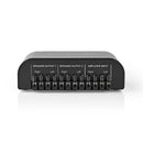 Nedis ASWI2612BK Luidsprekerschakelaar 2 Poorten Schroefklem Zwart