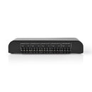 Nedis ASWI2614BK Luidsprekerschakelaar 4 Poorten Schroefklem Zwart