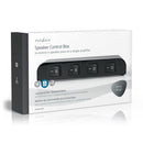 Nedis ASWI2614BK Luidsprekerschakelaar 4 Poorten Schroefklem Zwart