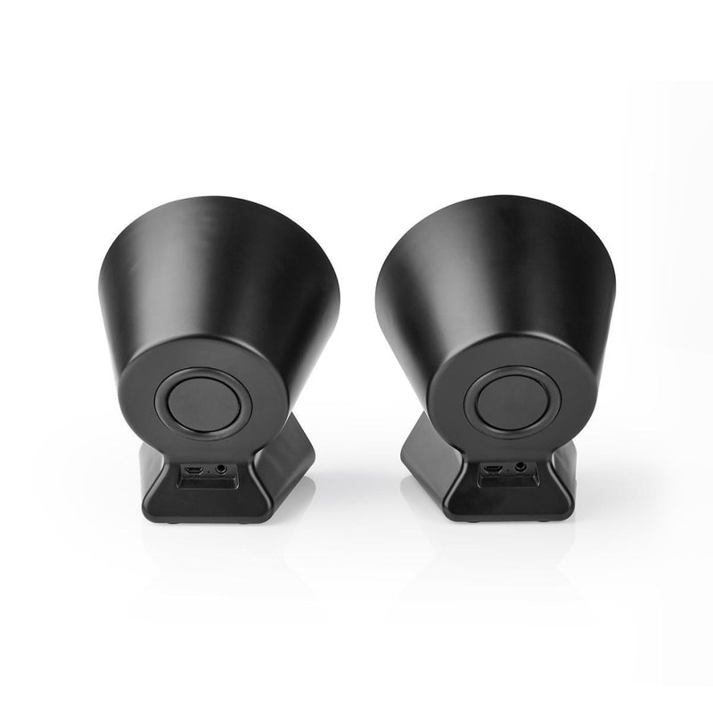 Nedis FSBS120GY Bluetooth&reg;-speakerset Met Geweven Stof Bekleed 2x 15 W Tot 4 Uur Speeltijd True