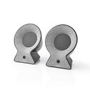 Nedis FSBS120GY Bluetooth&reg;-speakerset Met Geweven Stof Bekleed 2x 15 W Tot 4 Uur Speeltijd True