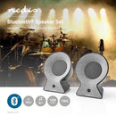 Nedis FSBS120GY Bluetooth&reg;-speakerset Met Geweven Stof Bekleed 2x 15 W Tot 4 Uur Speeltijd True