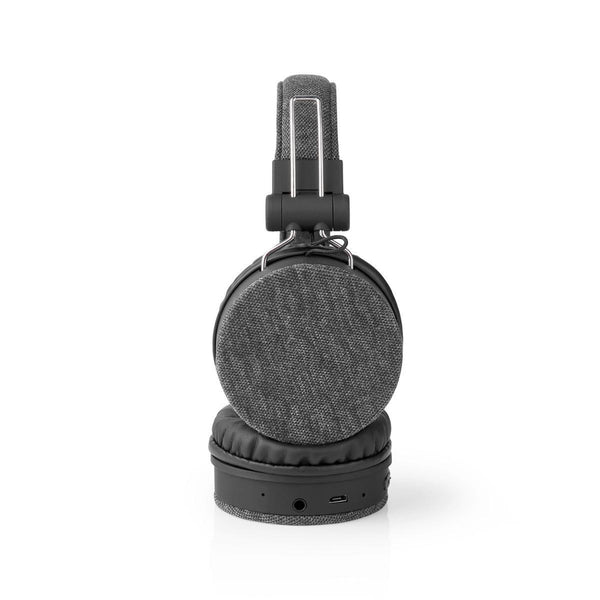 Nedis FSHP250AT Bluetooth®-koptelefoon Met Geweven Stof Bekleed On-ear |18 Uur Afspeeltijd Antracie
