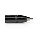 Nedis COTP15931BK Xlr Adapter Xlr 3-pin Male - Rca Male 1 Piece Metal