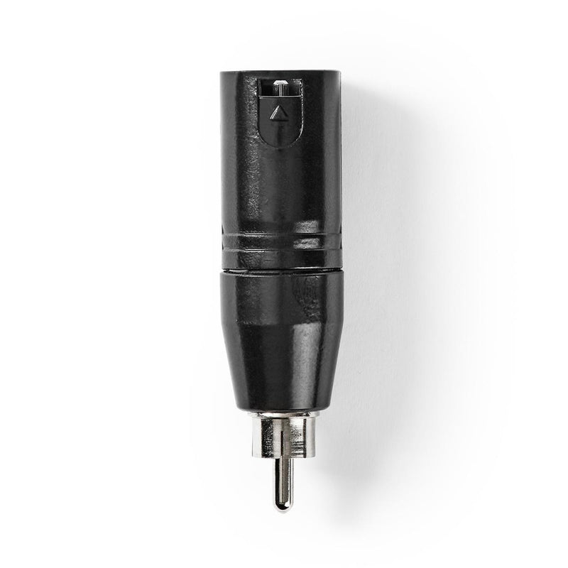 Nedis COTP15931BK Xlr Adapter Xlr 3-pin Male - Rca Male 1 Piece Metal