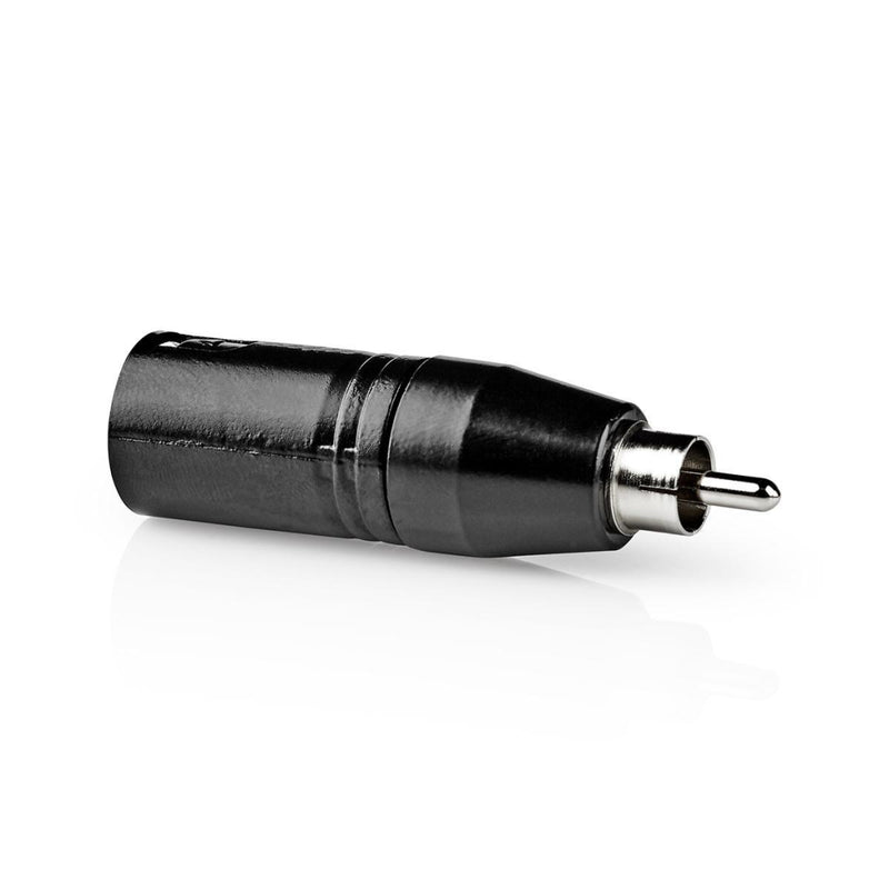 Nedis COTP15931BK Xlr Adapter Xlr 3-pin Male - Rca Male 1 Piece Metal