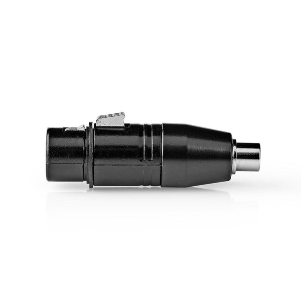 Nedis COTP15933BK Xlr Adapter Xlr 3-pin Female - Rca Female 1 Piece Metal