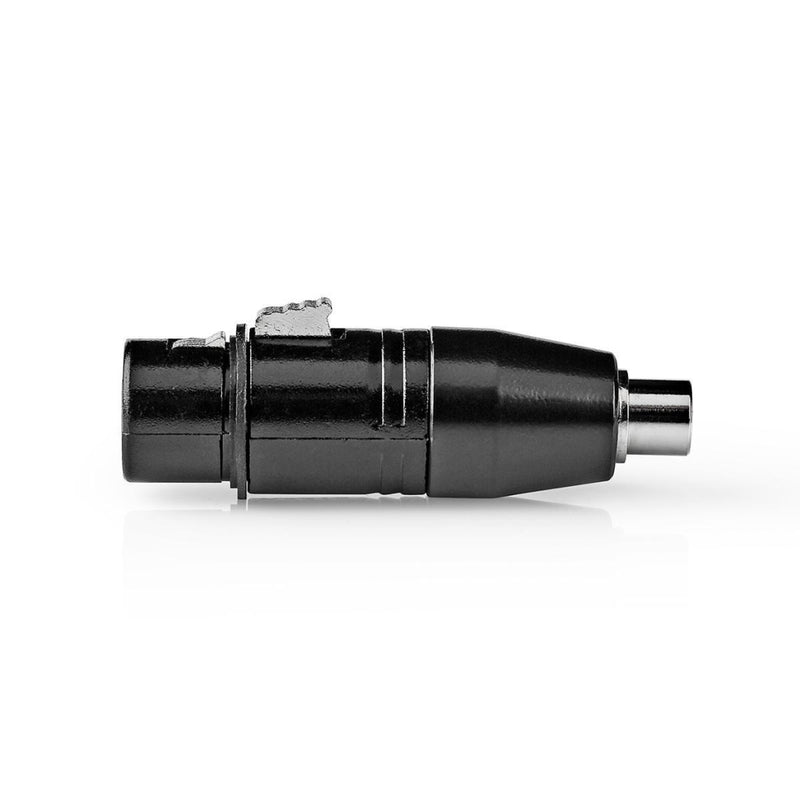 Nedis COTP15933BK Xlr Adapter Xlr 3-pin Female - Rca Female 1 Piece Metal