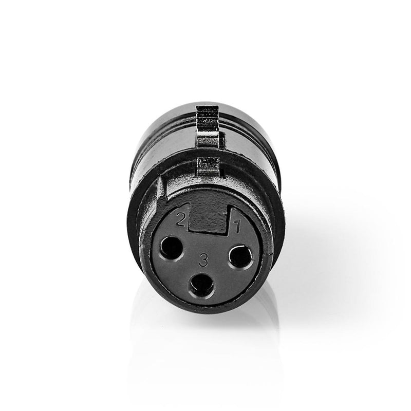 Nedis COTP15933BK Xlr Adapter Xlr 3-pin Female - Rca Female 1 Piece Metal