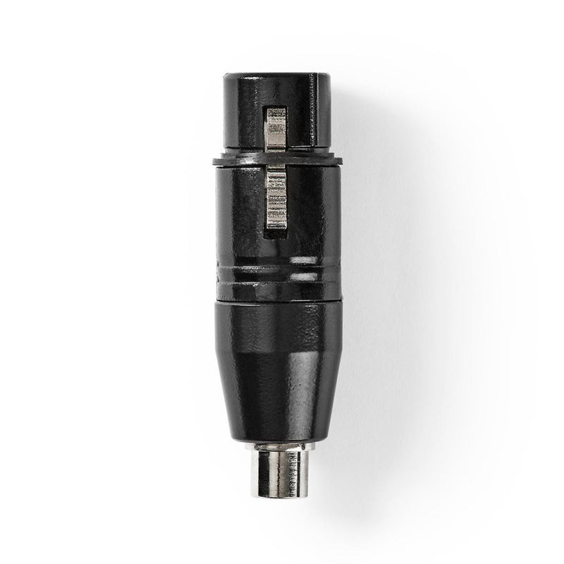 Nedis COTP15933BK Xlr Adapter Xlr 3-pin Female - Rca Female 1 Piece Metal