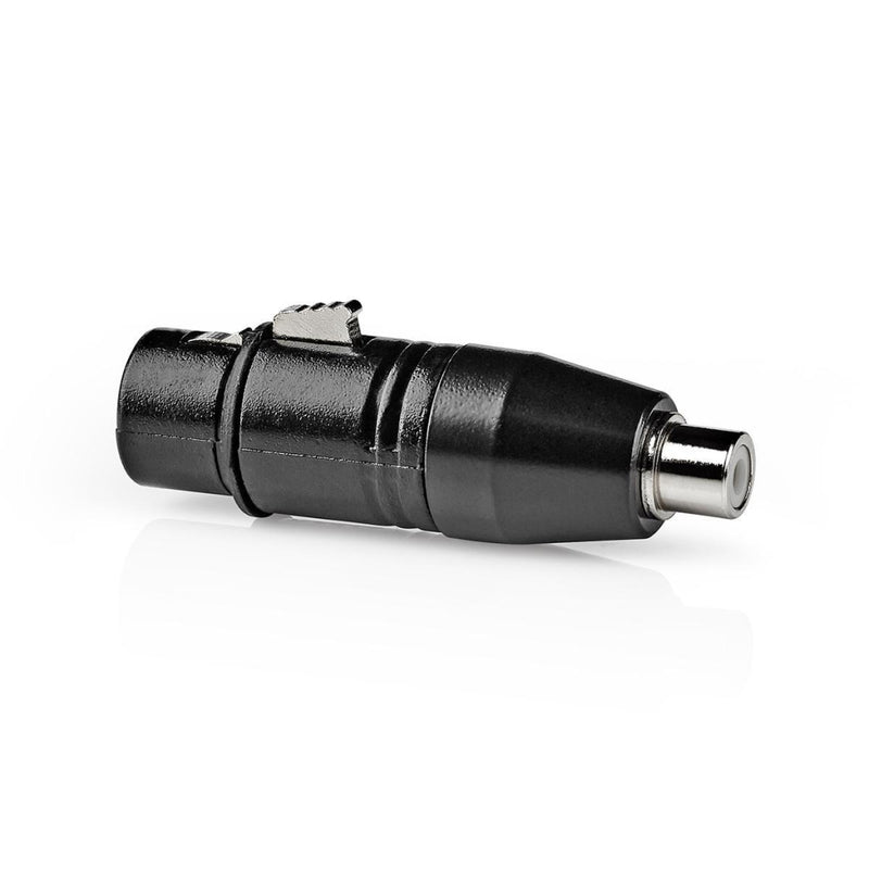 Nedis COTP15933BK Xlr Adapter Xlr 3-pin Female - Rca Female 1 Piece Metal