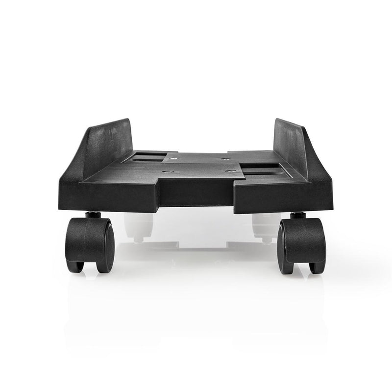 Nedis CSTD101BK Desktop-pc Standaard Verstelbare Breedte 4 Zwenkwieltjes Met Rem