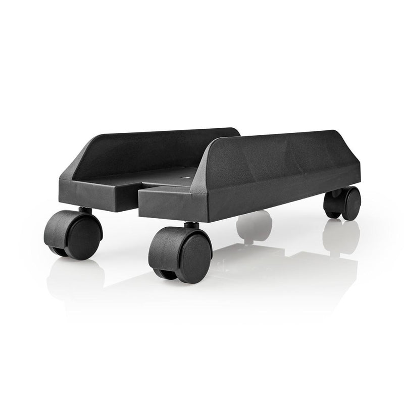 Nedis CSTD101BK Desktop-pc Standaard Verstelbare Breedte 4 Zwenkwieltjes Met Rem