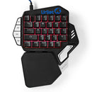 Nedis GKBD300BK Single-handed Gamingkeyboard Rgb-verlichting 33 Programmeerbare Toetsen