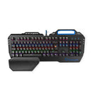 Nedis GKBD400BKDE Mechanisch Gamingtoetsenbord Rgb-verlichting Duits Metalen Design