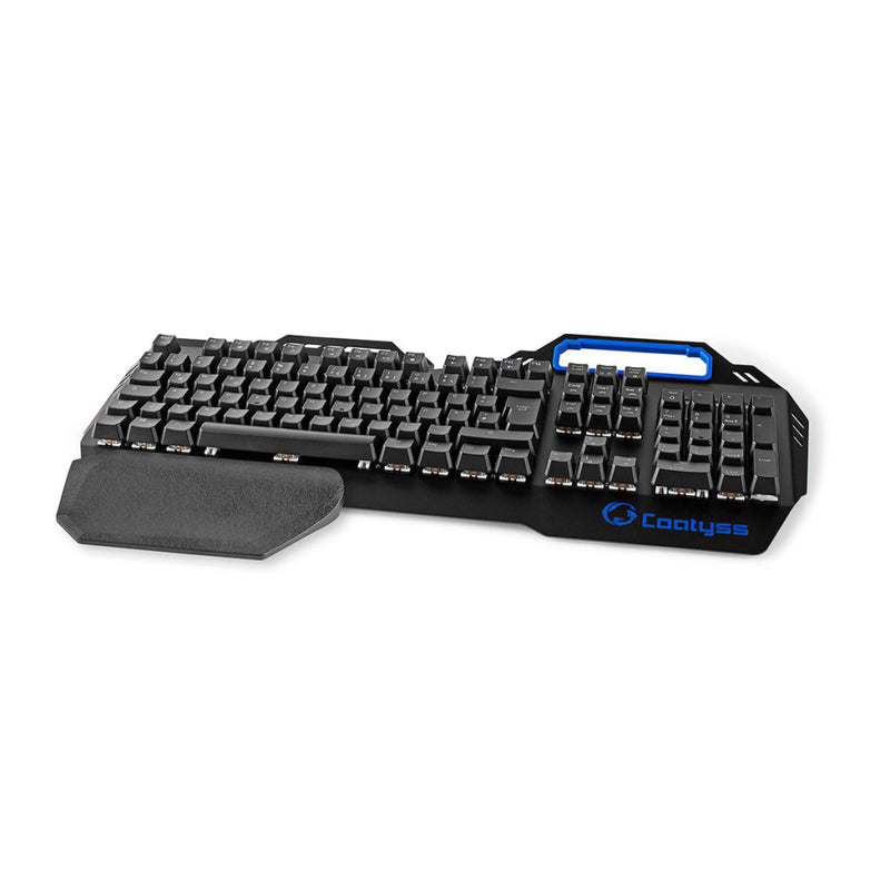 Nedis GKBD400BKDE Mechanisch Gamingtoetsenbord Rgb-verlichting Duits Metalen Design