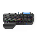 Nedis GKBD400BKFR Mechanisch Gamingtoetsenbord Rgb-verlichting Frans Metalen Design