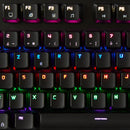 Nedis GKBD400BKFR Mechanisch Gamingtoetsenbord Rgb-verlichting Frans Metalen Design