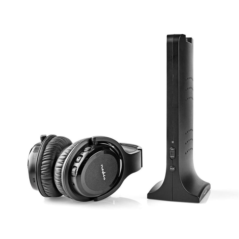 Nedis HPRF320BK Wireless Headphones Radio Frequency (rf) Over-ear Charging Base Zwart
