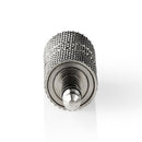 Nedis CAGP22955ME Stereo-audioadapter 3,5 Mm Male - 3,5 Mm Male 10 St Metaal