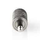 Nedis CAGP22955ME Stereo-audioadapter 3,5 Mm Male - 3,5 Mm Male 10 St Metaal