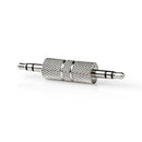 Nedis CAGP22955ME Stereo-audioadapter 3,5 Mm Male - 3,5 Mm Male 10 St Metaal