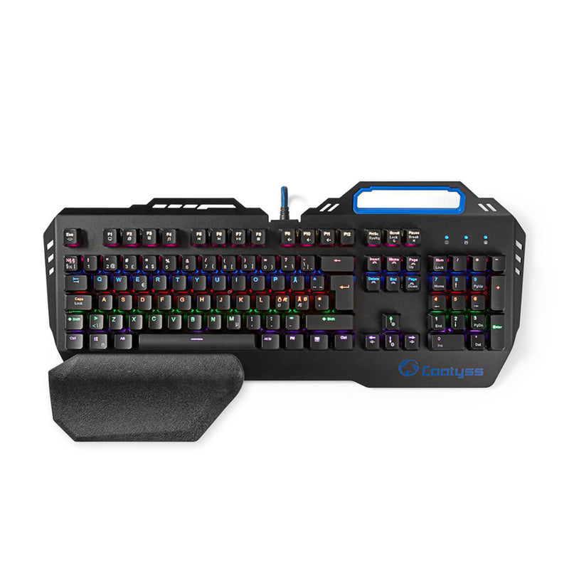 Nedis GKBD400BKND Mechanisch Gamingtoetsenbord Rgb-verlichting Scandinavisch Metalen Design