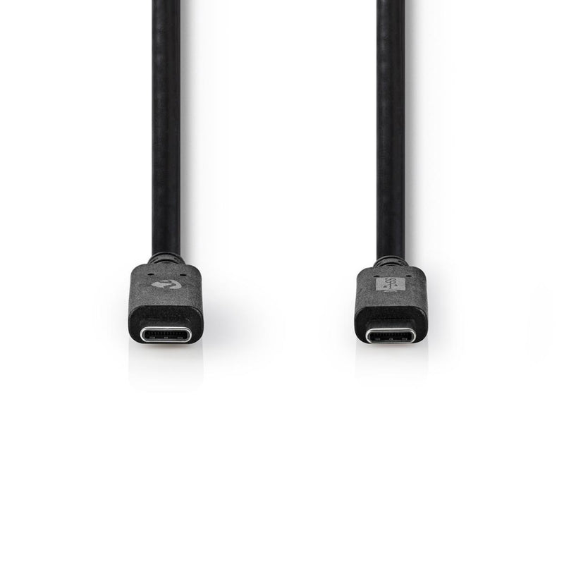 Nedis CCGW64750BK10 Usb-kabel Usb 3.2 Gen 2 Usb-c&trade; Male Usb-c&trade; Male 100 W 10 Gbps Verni