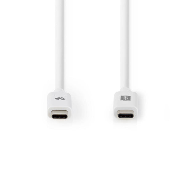 Nedis CCGW64750WT10 Usb 3.1-kabel (gen2) Usb-c&trade; Male - Usb-c&trade; Male 1,0 M Wit