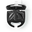 Nedis KASM100WT Tosti-apparaat 800 W Wit