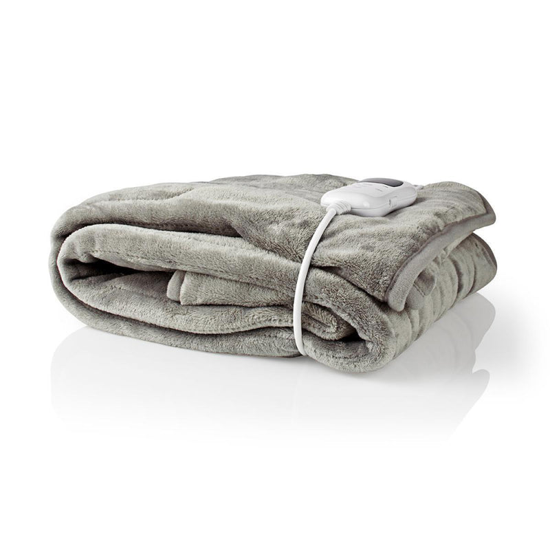 Nedis PEBL140CWT Elektrische Deken Bovendeken 180 X 130 Cm 9 Warmtestanden Indicatorlampje Overheat