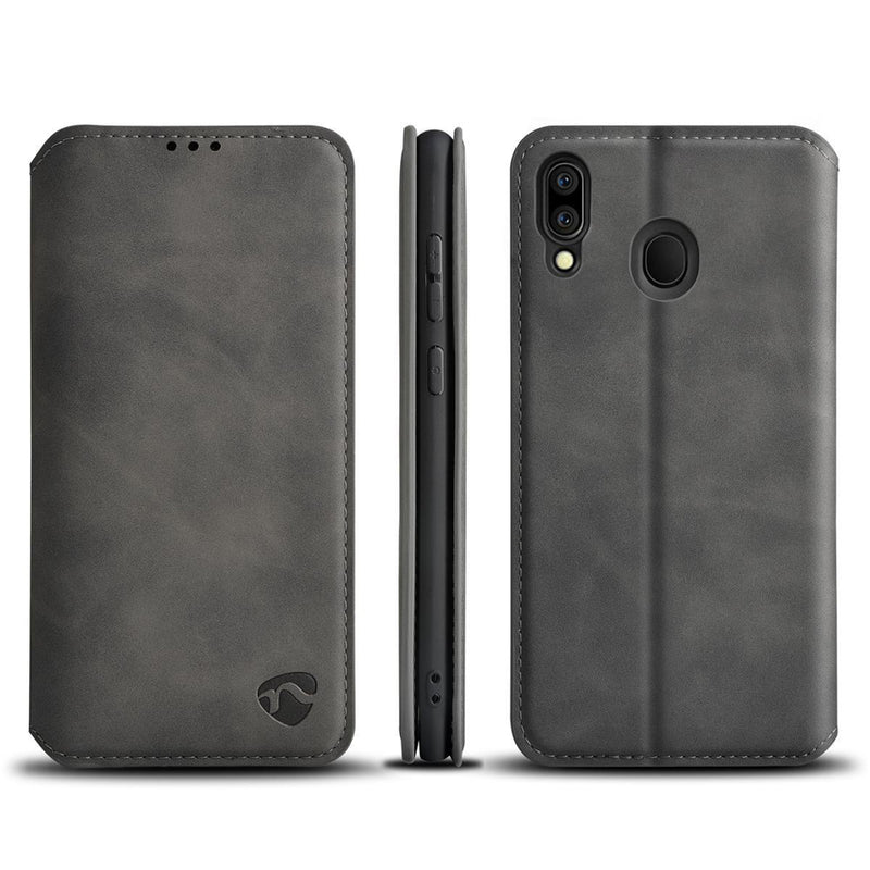 Nedis SSW10017BK Soft Wallet Book Voor Samsung Galaxy M20 Zwart