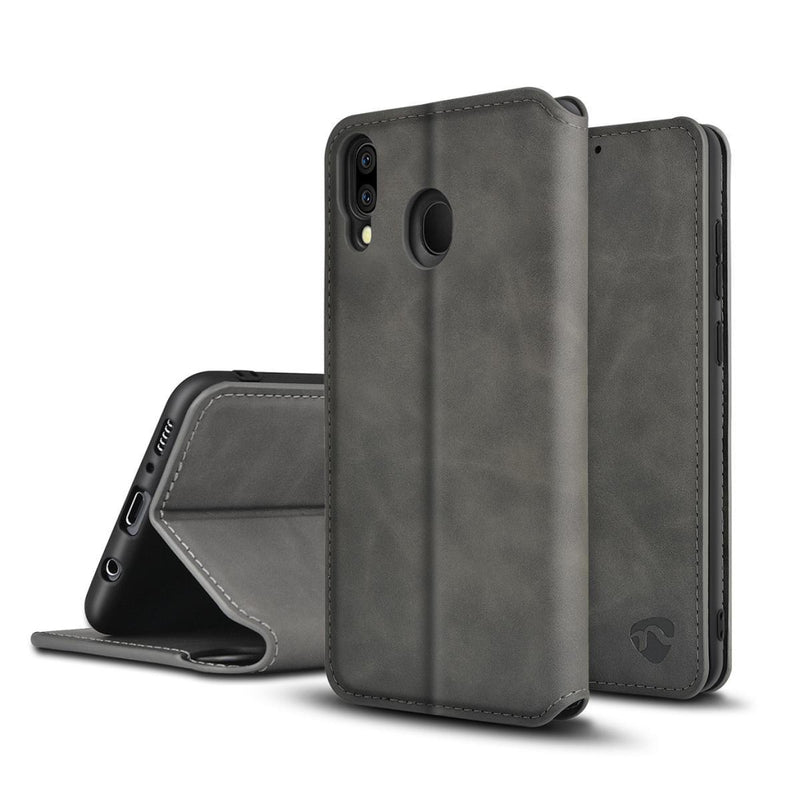 Nedis SSW10017BK Soft Wallet Book Voor Samsung Galaxy M20 Zwart