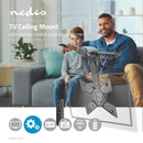 Nedis TVCM5830BK Gemotoriseerde Tv Plafondbeugel 23 - 55&quot; Max. 30 Kg -75&deg; ~ 0&deg; Kantelh