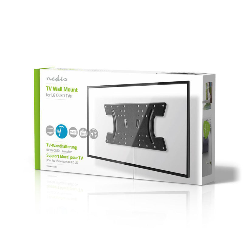 Nedis TVWM213LGBK Kantelbare Tv-muurbeugel Lg 32 - 65&quot; Max. 30 Kg -8&deg; ~ 5&deg; Kantelhoek