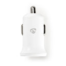 Nedis CCHAC240AWT Auto-oplader 2,4 A Losse Kabel Usb-c&trade; Wit