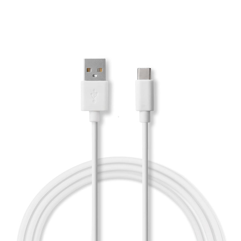 Nedis CCHAC240AWT Auto-oplader 2,4 A Losse Kabel Usb-c&trade; Wit