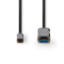 Nedis CCBG6410BK100 Usb Type-c&trade; Naar Hdmi&trade;-kabel Aoc Type-c&trade; Male - Hdmi&trade;-c
