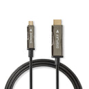 Nedis CCBG6410BK100 Usb Type-c&trade; Naar Hdmi&trade;-kabel Aoc Type-c&trade; Male - Hdmi&trade;-c