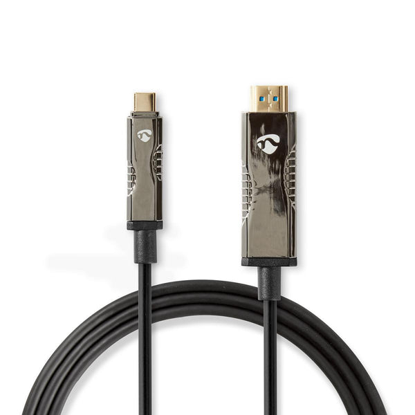Nedis CCBG6410BK150 Usb Type-c&trade; Naar Hdmi&trade;-kabel Aoc Type-c&trade; Male - Hdmi&trade;-c