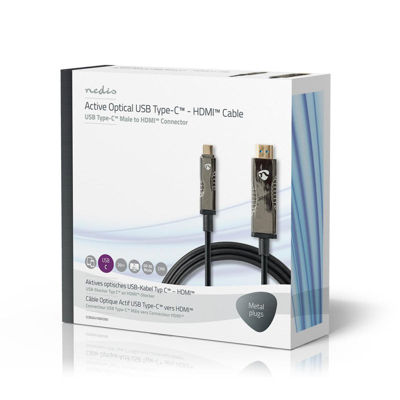 Nedis CCBG6410BK200 Usb Type-c&trade; Naar Hdmi&trade;-kabel Aoc Type-c&trade; Male - Hdmi&trade;-c