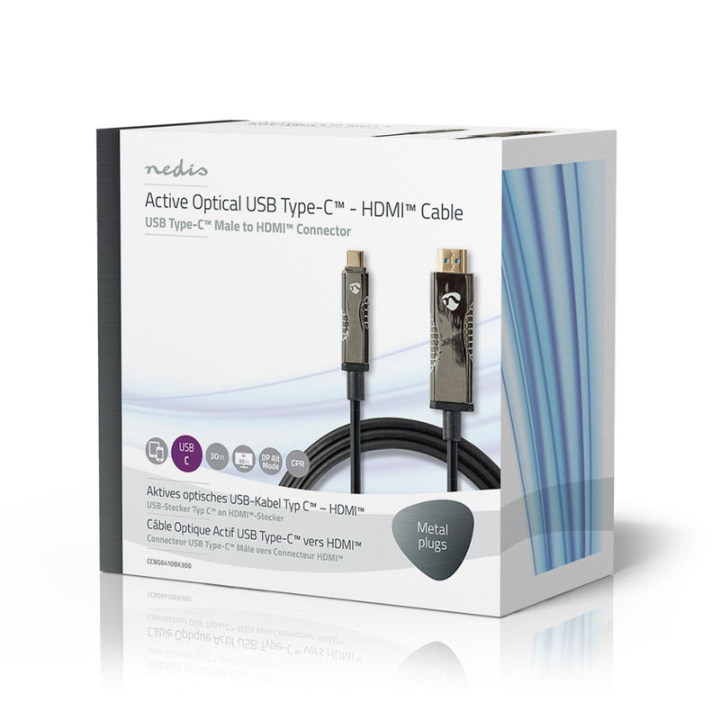Nedis CCBG6410BK300 Usb Type-c&trade; Naar Hdmi&trade;-kabel Aoc Type-c&trade; Male - Hdmi&trade;-c