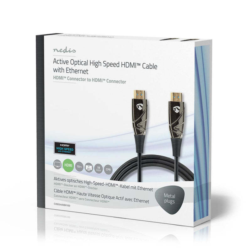 Nedis CVBG3400BK100 Actieve Optische High Speed Hdmi&trade;-kabel Met Ethernet Hdmi&trade; Connecto