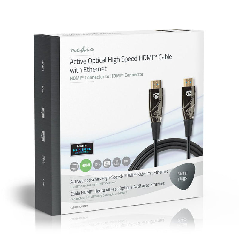 Nedis CVBG3400BK100 Actieve Optische High Speed Hdmi&trade;-kabel Met Ethernet Hdmi&trade; Connecto